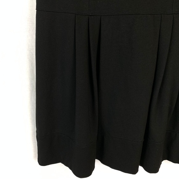 WHBM Black Ponte Drop Waist Shift Dress - Picture 5 of 8